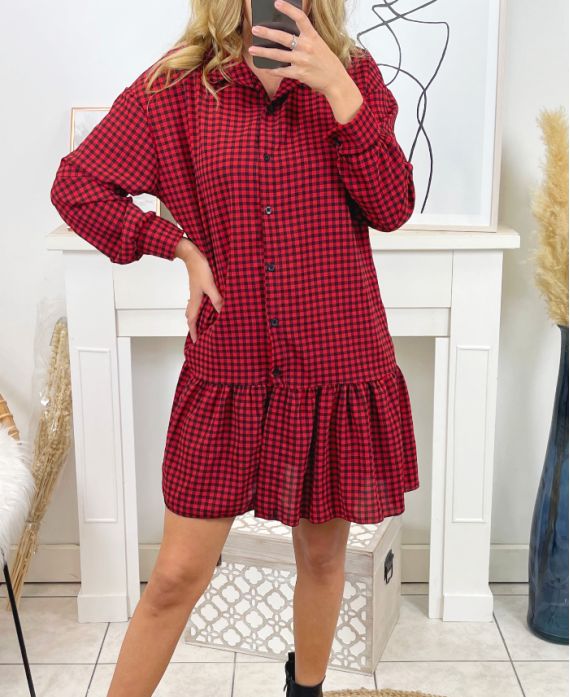 Checkered clearance tunic dress