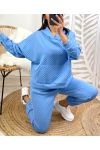 HOODIE SET + MATCHING JOGG PANTS PE144 SKY BLUE