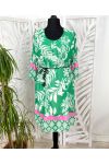 CURVY COLLECTIE JURK DUBBELE SLUIER + RIEM PE342 GROEN