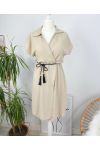 DRAPEE DRESS WITH PE418 BEIGE LINK