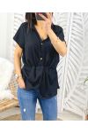 BLUSA CON BOTONES PE221 NEGRO