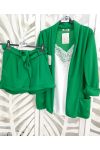 SHORTS 2 ZAKKEN MET PE595 LINK GREEN EMERAUDE