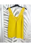 TOP CARACO LACE PE445 GIALLO