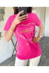 CAMISETA COTTON HEART COUTURE PE929 FUSHIA