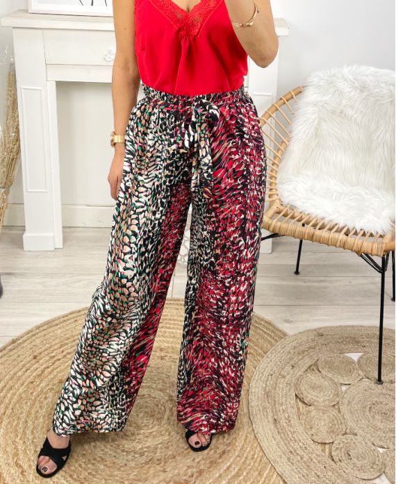 PANTALON PALAZZO PE1458 NOIR