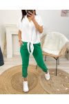 PANTALON CLOUTE PE1474 EMERALD GREEN