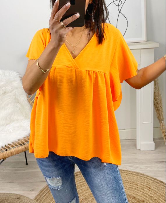 TOP OVERSIZE COL V PE1087 ORANGE