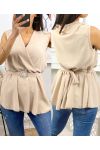 TOP LIEN BOUCLE PE1013 BEIGE