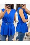 TOP LIEN BOUCLE PE1013 BLEU ROYAL