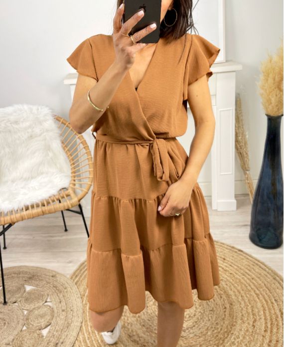 PE174 CAMEL DRESS