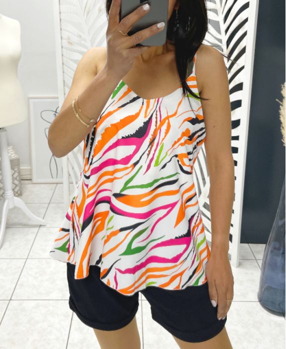 TOP EFFECT SATIN ZEBRA PE1243 ORANGE