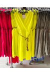 ROBE AVEC LIEN PE1176 JAUNE