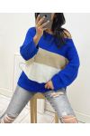 PULLOVER LUREX AH02 BLEU ROYAL