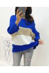 PULLOVER LUREX AH02 BLEU ROYAL