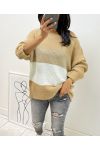 PULLOVER LUREX AH02 CAMEL