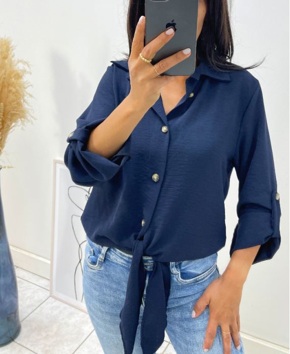 CAMICIA BLU NAVY AH41