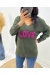 PULLOVER LAINE LOVE AH65 KAKI