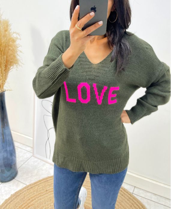 PULLOVER LAINE LOVE AH65 KAKI