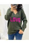 PULLOVER LAINE LOVE AH65 KAKI