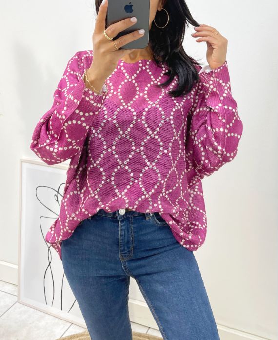 PULLOVER IMPRESS AH53 MAUVE