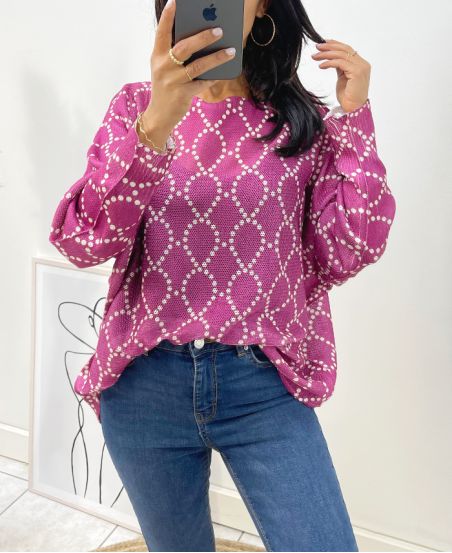 PULLOVER IMPRESS AH53 MAUVE