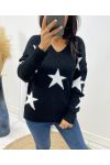 SWETER WEŁNIANY STAR AH90 CZARNY