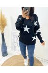 MAGLIA IN LANA STAR AH90 NERO