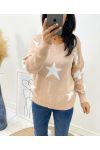 WOLLPULLOVER STAR AH90 PINK