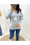 PULLOVER IN LANA STAR AH90 GRIGIO CHIARO