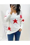 WOLLPULLOVER STAR AH90 WEISS