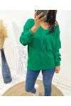 SWEATER AH116 EMERALD GREEN