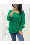 PULLOVER AH116 EMERALDGRÜN