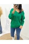 MAGLIONE AH116 VERDE SMERALDO