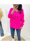 PULLOVER AH116 FUSHIA