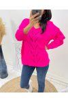 PULLOVER AH116 FUSHIA