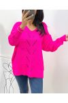 PULLOVER AH116 FUSHIA