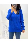 PULLOVER AH116 BLEU ROYAL