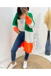 GILET MOHAIR "COUP DE COEUR" AH95 VERT EMERAUDE