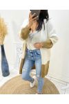 GILET MOHAIR "COUP DE COEUR" AH95 BLANC