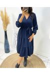 LANGARMKLEID AH259 MARINEBLAU