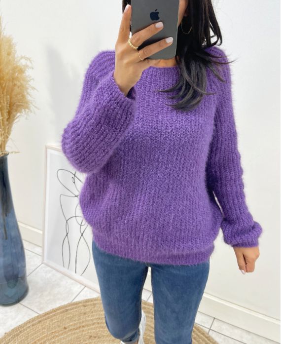 SOFT SWEATER AH119 PRUNE