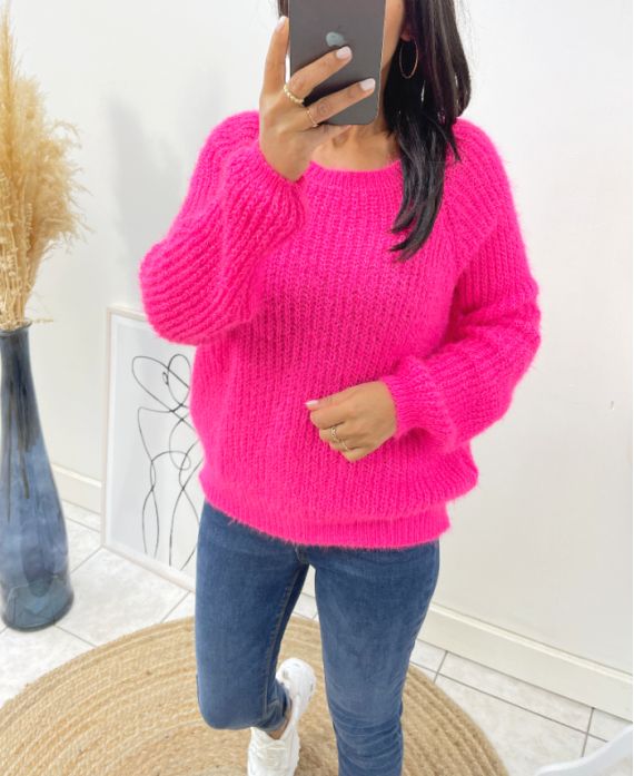 PULLOVER DOUX AH119 FUSHIA