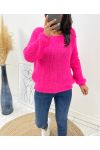 MAGLIONE MORBIDO AH119 FUSHIA