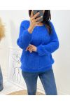 PULLOVER DOUX AH119 BLEU ROYAL