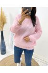 MAGLIONE MORBIDO AH119 ROSA