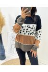 PULLOVER LEOPARD LUREX AH150 GREEN