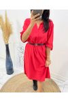 VESTIDO TUNIC ROJO AH264