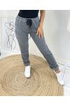 PANTALONES EFECTO TERCIOPELO AH162 GRIS