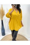 CHEMISE OVERSIZE AH256 MOUTARDE