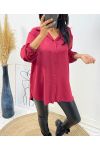 BLUSE AH256 BORDEAUX